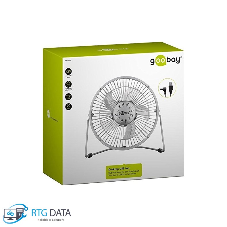 Goobay Desktop USB Fan Silver