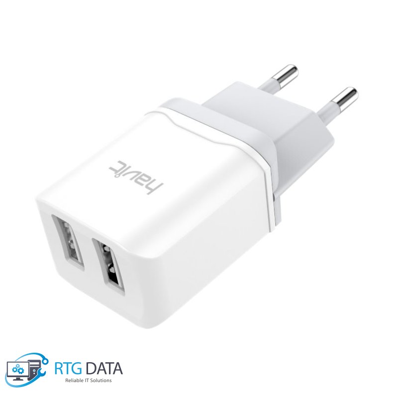 Havit 2P USB Adapter 2.1A Hvid