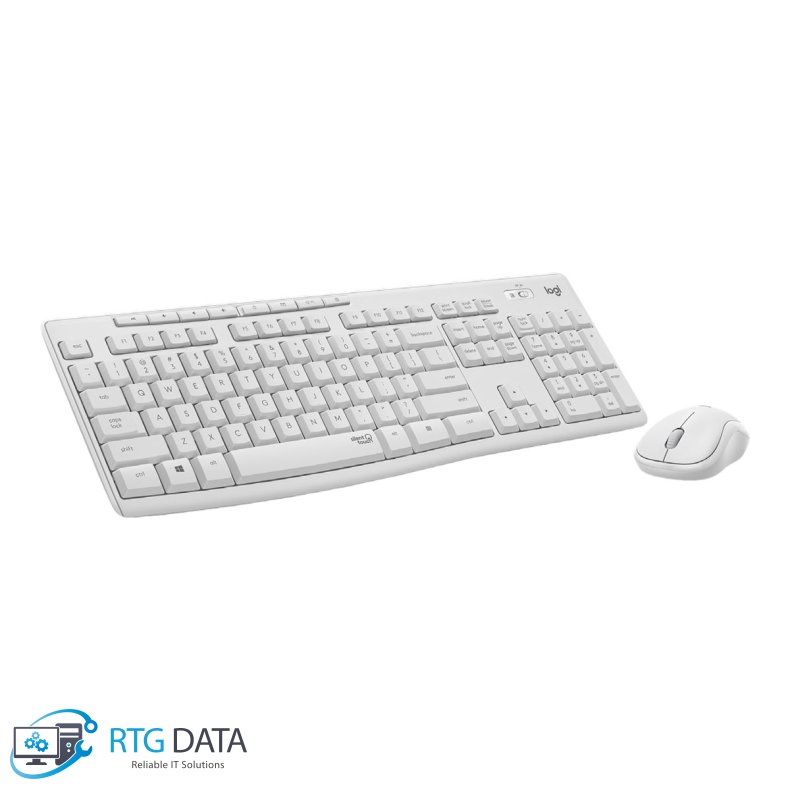 Logitech MK295 Silent Tastatur og mus-st Trdls Hvid Nordisk